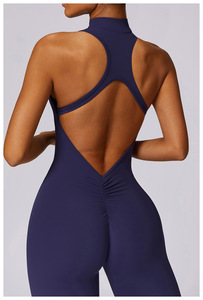 Combinaison de sport pour femme à séchage rapide, anti-transpiration, extensible dans quatre directions, respirante, une pièce, pour yoga et course à pied - Product Image 4