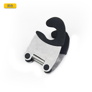 Clip para olla de acero inoxidable con agarre de silicona, antideslizante, aislante del calor, utensilio de cocina para soporte de ollas - Product Image 4