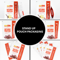 Sacs en mylar pour thé Doypack 3,5 Pochette debout Logo imprimé personnalisé Emballage plastique Étanche à l'odeur Refermable Forme spéciale