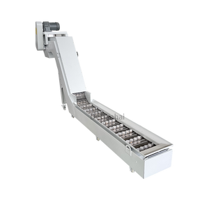 Nastro Trasportatore a Piastre in Acciaio Inossidabile per Trucioli, ad Alta Capacità di Carico, per Centri di Lavorazione - Product Image 1