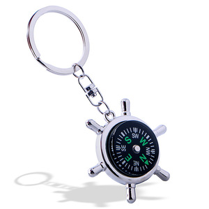 Sáng Tạo Du Lịch Lưu Niệm Quà Tặng Túi Mặt Dây Chuyền Mini Kim Loại La Bàn Keychain Biểu Tượng Tùy Chỉnh - Product Image 2