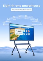 Écran plat interactif LCD OEM 65 pouces, 20 points de contact, stylet passif, 4096 niveaux de pression, rejet de la paume, pour la création artistique et les salles de classe