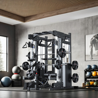 Équipement de gymnastique multifonctionnel professionnel musculation à domicile Smith Cage Machine Squat Rack Cross Over Station