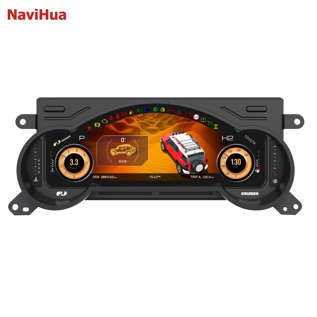 Navihua for Toyota FJ Cruiser 2007-2024 Car Upgrade LCD Dashboard Auto Speedometer Digital Cluster Linux System Instrument