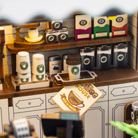 Nuevo Producto M2506 Casa de Muñecas de Madera, Kits de Casa de Muñecas en Miniatura, Casa de Muñecas de Madera para Hacer Uno Mismo, Kit de Mini Casa de Muñecas para Niñas