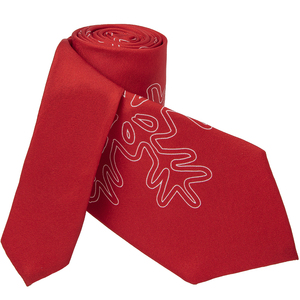 Ensemble de deux cravates classiques joyeux Noël flocon de neige pour hommes 100% Pure <span class=keywords><strong>soie</strong></span> impression numérique Style décontracté Sublimation cravates - Product Image 2