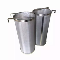 Tube filtrant en métal poreux sinterisé, en maille de fil d'acier inoxydable, cylindrique, de 45, 60, 75, 80, 100, 250, 300, 350, 500, 1000, 1250 microns