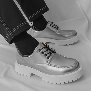 Zapatos de Cuero Formales para Hombre, Verano 2026, Negros, Punta Redonda, Charol Brillante, para Novio y Padrinos de Boda - Product Image 3