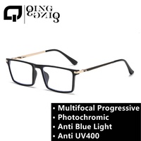 Lunettes progressives multifocales pour hommes, indice de correction 250-150, photochromiques, anti-lumière bleue, pour la lecture, protection UV, pêche, modèle 2026