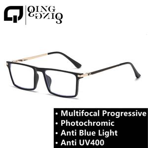Lunettes progressives multifocales pour hommes, indice <span class=keywords><strong>de</strong></span> correction 250-150, photochromiques, anti-lumière bleue, pour la lecture, protection UV, pêche, modèle 2026 - Product Image 2