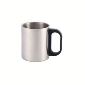 Mini-tasse cylindrique transfrontalière en acier inoxydable 304 avec couvercle et poignée, isolée, multifonctionnelle, incassable et résistante à l'eau bouillante - Product Image 1