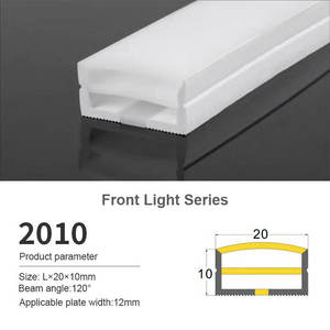 LEDEAST <span class=keywords><strong>FLS</strong></span> 20*20mm Tube néon flexible en silicone IP65 étanche, bande lumineuse LED pour décoration extérieure, éclairage frontal - Product Image 2