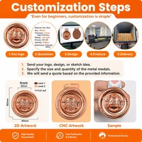Marqueur de balle de golf magnétique personnalisé en alliage de zinc, clip pour chapeau, badge rond interchangeable, accessoires de casquette en métal, cadeau sportif