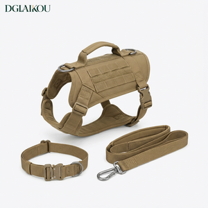 Set di Collari e Guinzagli per Cani da Servizio Personalizzati OEM, in Nylon Resistente, con Logo Personalizzato - Product Image 4