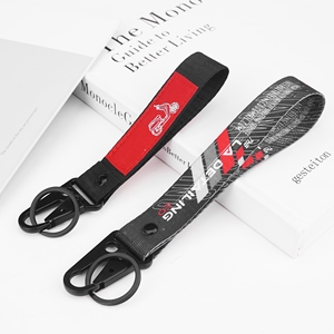 Porte-clés tissé court personnalisé avec design - Product Image 1