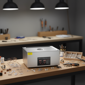 Limpiador ultrasónico de joyas Vevor de 22L, de acero inoxidable, con temporizador digital y calefacción, máquina de limpieza comercial para gafas y objetos pequeños. - Product Image 2