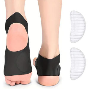 Attelle de soutien de la voûte plantaire et de la cheville avec coussinets en gel, protection enveloppante pour les éperons calcanéens, soulagement de la douleur aux pieds et des voûtes plates - Product Image 1