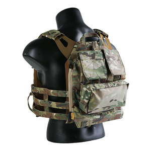 Gilet Tattico Emersongear in Nylon <span class=keywords><strong>Cordura</strong></span> 500D, Porta Piastre Leggero, Gilet da Combattimento JPC con Sistema Molle - Product Image 3