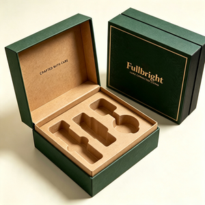 OEM Custom Logo Hinge Watch Gift Box with Molded <b>Pulp</b> Tray - Eco-Friendly Rigid Cardboard Packaging for Smartwatch - Product Image 1