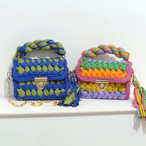 <span class=keywords><strong>Bolsos</strong></span> de ganchillo de nuevos colores personalizados de fábrica de moda <span class=keywords><strong>2023</strong></span>, <span class=keywords><strong>bolsos</strong></span> de ganchillo hechos a mano, bolso de lujo de punto para mujer - Product Image 3