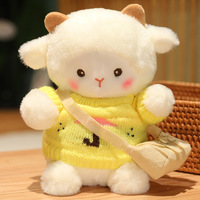 Jouets en peluche douce en forme de mouton de 25 cm pour enfants, peluches Kawaii Lalafan pour les cadeaux des enfants ou des filles
