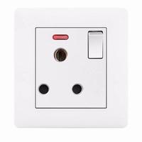 Chine grossiste électrique 1 Gang White Light Lamp Prises murales et interrupteurs avec USB