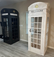 White Modern New Arrival Wedding Phone Booth Message Station Audio Video Guestbook Stand Reception Event Decor Metal