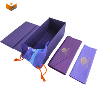 Étui à lunettes personnalisé avec logo, étui de luxe pour lunettes de soleil, boîte de rangement, emballage pliable, ensemble de boîtes à lunettes, étui pliable
