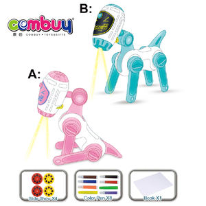 Machine à jouet pour <span class=keywords><strong>chien</strong></span>, <span class=keywords><strong>Robot</strong></span>, projecteur de peinture créative, <span class=keywords><strong>dessin</strong></span> - Product Image 2