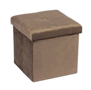 Bailey personnalisé pouf gros mode bouton conception velours canapé pliable pouf de rangement - Product Image 3