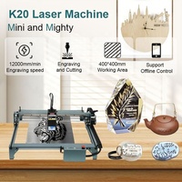 Gravure laser de bureau Twotrees TTS-20 Pro avec routeur rotatif, pompe à air, gravure laser pour panneaux de bois, panneau acrylique, adhésif