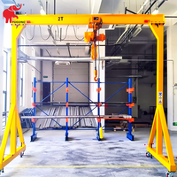 Mini-grue portique sur mesure haute portabilité 1 tonne 500 kg