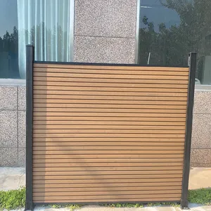 Bảo vệ hoàn toàn riêng tư hàng rào Bảng điều khiển ngoài trời cho nhà gỗ Hàng rào nhựa