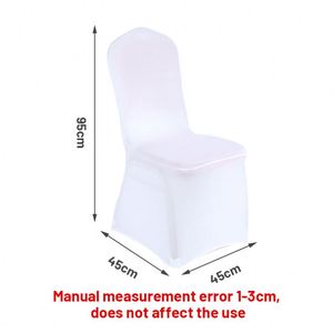Funda Elástica Blanca de Spandex y Poliéster de 170 g/m² para Silla de Banquete, Venta al por Mayor - Product Image 2