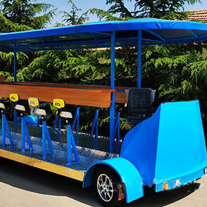 2024 Vélo-pub électrique bleu 14 places, design haute performance pour la montée, pour visites touristiques - Product Image 2