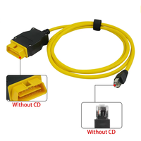 Cable ENET Amarillo para BMW, Actualización de Datos Ocultos, Codificación ICOM, Programador de ECU, Herramienta de Diagnóstico Automotriz, Escáner OBD OBD2