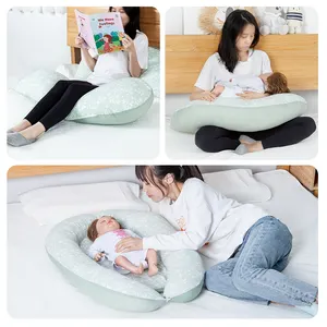 Travesseiro de algodão multifuncional destacável para bebês, ninho de bebê em forma de U, travesseiro de gravidez para mamãe, atacado, 2023