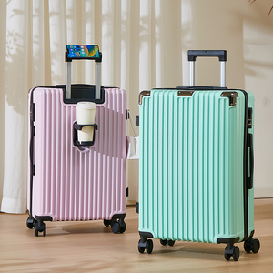 <span class=keywords><strong>Valise</strong></span> personnalisée en ABS de 20/24/28 pouces avec poignée rétractable, <span class=keywords><strong>valise</strong></span> de voyage légère, roues à 360° et porte-gobelet - Product Image 4