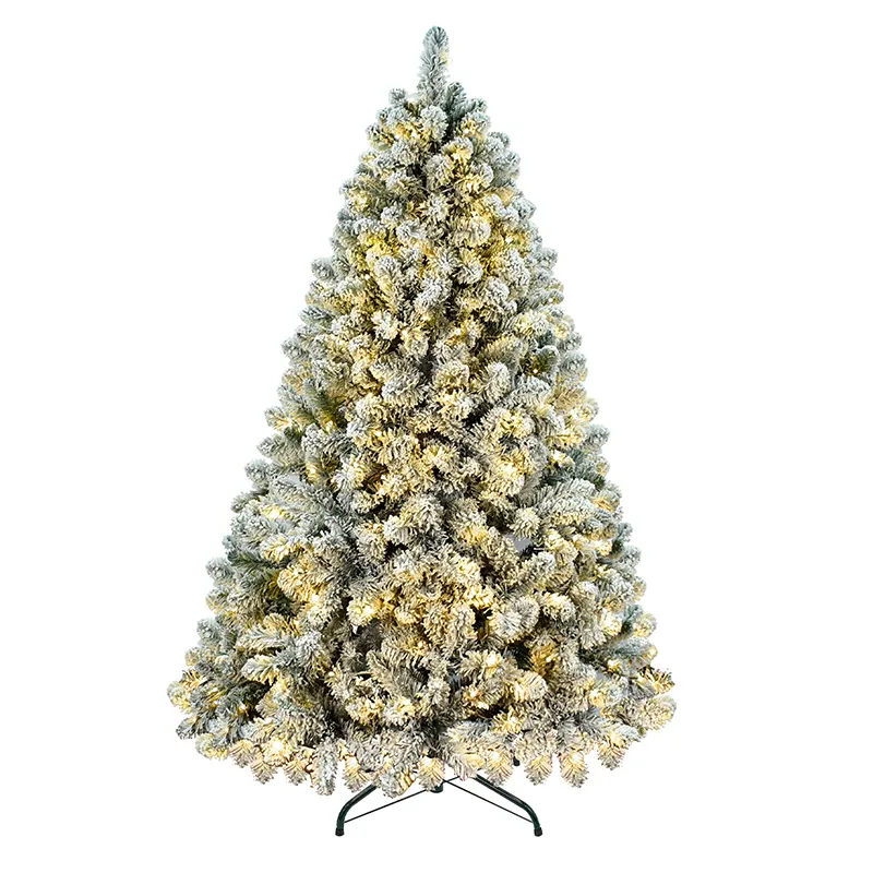 Elegant Mini Flocked Christmas Tree for Tabletop Decor - Compact Snowy Artificial Xmas Tree Perfect for Indoor Decoration