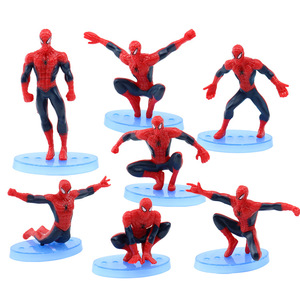 Set di 7 Piccole Figure d'Azione di <span class=keywords><strong>Spiderman</strong></span> in Plastica HY, Giocattoli Economici per Decorazione Torte e Feste di Compleanno - Product Image 5