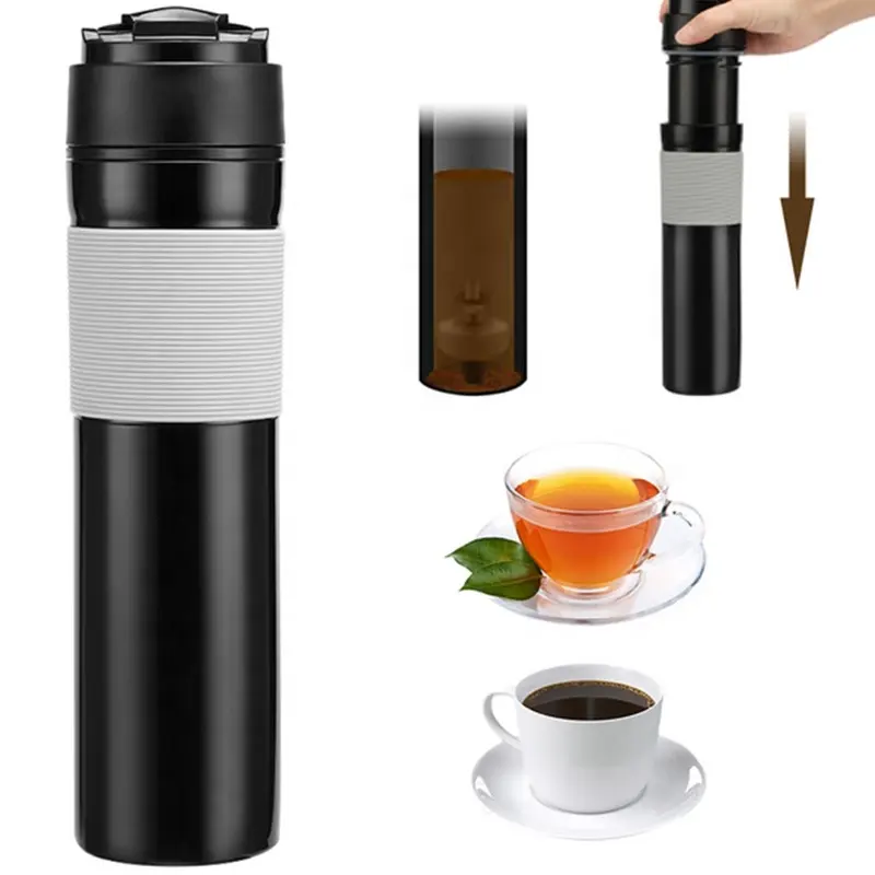 新しいデザインのプラスチック製フレンチプレスコーヒーメーカートラベルマグ用フレンチプレス