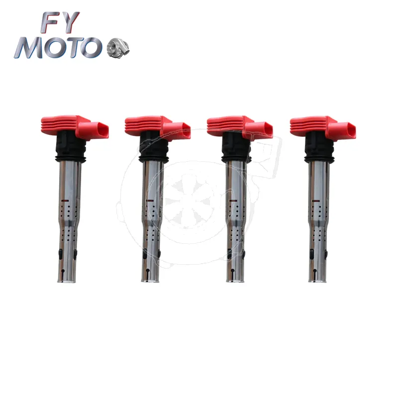 Bobinas de encendido superior rojo para Audi 8V S3 B9 S4 3,0 T 1,8 T 2,0 T Gen3