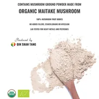 Poudre d'extrait de champignon Maitake biologique QINSHANTANG 30% de bêta-glucane pour adultes, ingrédients naturels