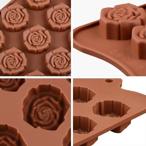 Rose Silicone Cake <b>Chocolate</b> Mould Wax <b>Melt</b> Soap Flower Mold Valentine Clay DIY Crafts - Product Image 6