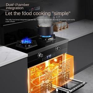 موقد غاز ذكي 3 في 1 بالجملة، موقد غاز بشعلتين، موقد متعدد الوظائف مع فرن مدمج - Product Image 2