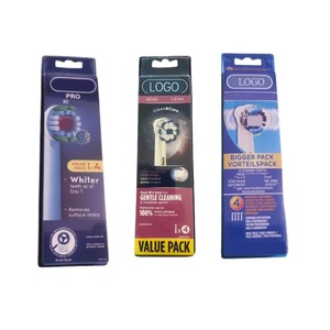 หัวแปรงสีฟันแบบเปลี่ยนได้ประสิทธิภาพสูง แพ็ค 4 ชิ้น ราคาโรงงาน อุปกรณ์เปลี่ยนหัวแปรงสีฟัน - Product Image 1