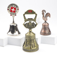 Campanella da Tavola in Lega di Zinco Personalizzata con Design Personalizzato, Souvenir Turistico Svizzero, Decorazione per Tavola