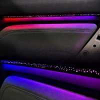 SJC Éclairage Ambiant Automobile Universel K4 de Haute Qualité avec Effet Ciel Étoilé LED Intérieur Symphonie 64 Couleurs Accessoires Décoratifs