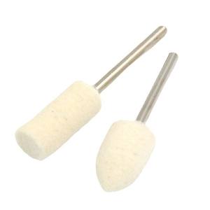 Mango de lana de pulido de superficie de espejo de acero inoxidable con cabezales de pulido de lana cónicos cilíndricos para uso industrial - Product Image 1