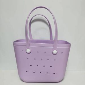 Custom Vrouwen Eva Strandtas Waterdichte Duurzame Mode Sac Croc Handtas Draagtas Siliconen Groothandel Hoge Capaciteit Stijlvolle Draagtas - Product Image 3